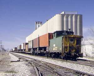 Burlington Northern train symbol 91 at Saginaw, TX