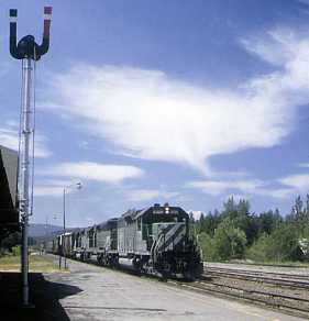 Burlington Northern Train symbol 84 at Belton, MT