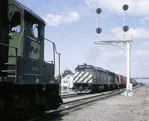 BN train symbols 77 and X06 at Missoula