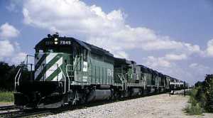 Burlington Northern Train symbol 78 at Streetman, TX
